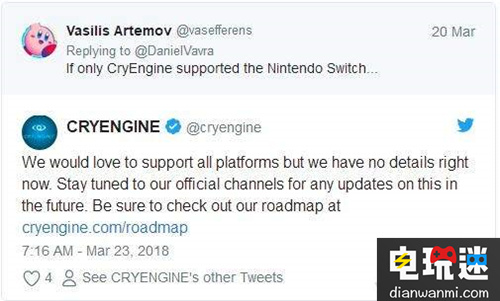 有希望！CryEngine未來或提供對任天堂Switch的支持？ 主機 switch 任天堂 任天堂SWITCH  第2張