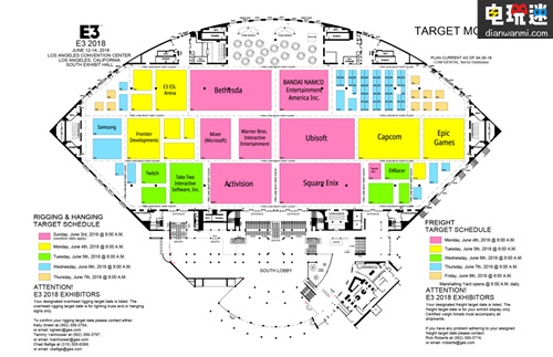 2018年 E3 現(xiàn)場展位分布圖公布 電玩迷 索尼 任天堂 E3 電玩迷資訊  第2張