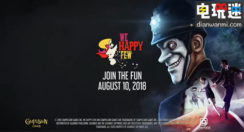 反烏托邦游戲《We Happy Few》確認(rèn)將添加中文 將在8月10日發(fā)售 XBOONE PC We Happy Few 電玩迷資訊  第1張