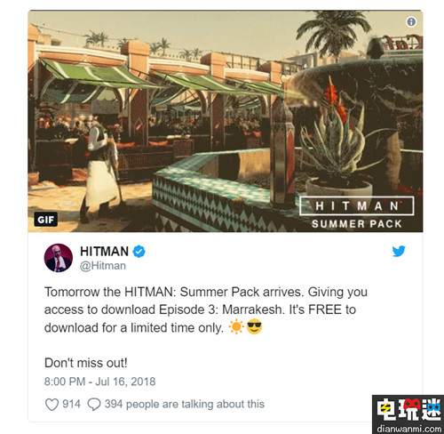 IO Interactive于今日限時提供《殺手 第一季》第三章的免費下載 PC XboxOne PS4 殺手 電玩迷資訊  第1張