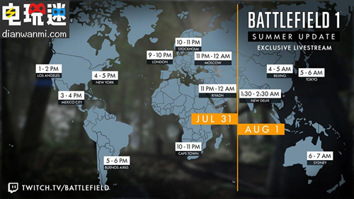 《戰(zhàn)地1》將在8月1日直播夏季更新內(nèi)容 將支持原生4K XBOX ONE 戰(zhàn)地1 電玩迷資訊  第1張
