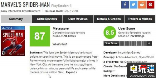 評(píng)價(jià)最高蜘蛛俠類游戲《漫威蜘蛛俠》 PS4 漫威蜘蛛俠 電玩迷資訊 第2張 評(píng)價(jià)最高蜘蛛俠類游戲《漫威蜘蛛俠》 PS4 漫威蜘蛛俠 電玩迷資訊 第2張