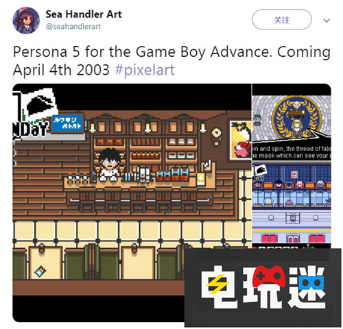 回味經(jīng)典玩家粉絲自制GBA版《女神異聞錄5》藝術(shù)圖 GBA Atlus 女神異聞錄5 電玩迷資訊  第1張