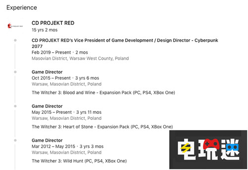 再添大將《巫師3》總監(jiān)升任《賽博朋克2077》創(chuàng)意總監(jiān) PC Xbox One PS4 巫師3 賽博朋克2077 CDPR 電玩迷資訊  第2張