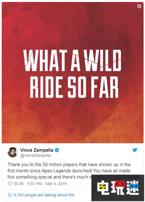 《Apex英雄》首月玩家超過5000萬 重生工作室 EA PC Xbox One PS4 Apex英雄 電玩迷資訊 第2張 《Apex英雄》首月玩家超過5000萬 重生工作室 EA PC Xbox One PS4 Apex英雄 電玩迷資訊 第2張