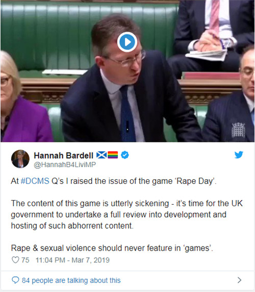 風(fēng)波未停《強(qiáng)奸日》引起蘇格蘭議員提議嚴(yán)查Steam PC Steam STEAM/Epic  第4張