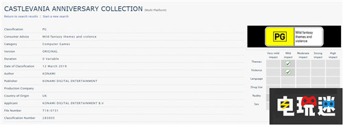 澳大利亞評級網(wǎng)站現(xiàn)《惡魔城》周年合集 惡魔城周年紀念合集 Konami 惡魔城 電玩迷資訊  第2張