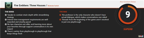 《火焰紋章;風(fēng)花雪月》評(píng)分解禁 MC平均88分以上 火焰之紋章：風(fēng)花雪月 火焰紋章 火焰紋章：風(fēng)花雪月 任天堂 Switch 任天堂SWITCH  第4張