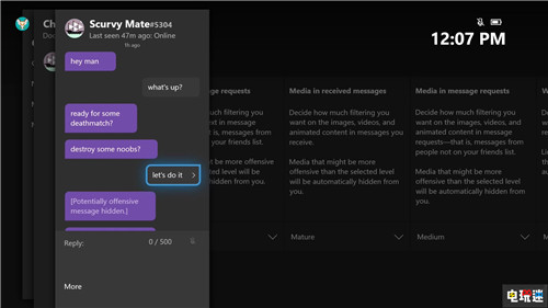 微軟推送新AI過濾器幫助用戶屏蔽反感內(nèi)容 XboxOne Xbox Live 過濾器 AI 微軟 微軟XBOX  第3張