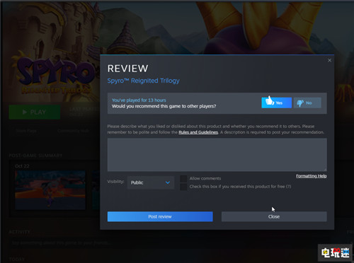 Steam評價系統(tǒng)更新 增加隨游戲時長修改功能 PC Steam STEAM/Epic  第1張