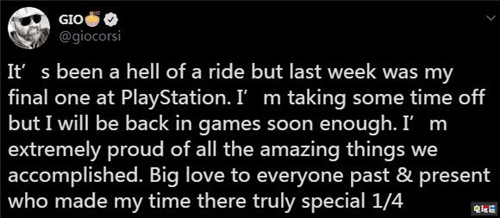 索尼互動娛樂全球第二方游戲主管離職 PSV 索尼互動娛樂 SIE 索尼PS  第2張