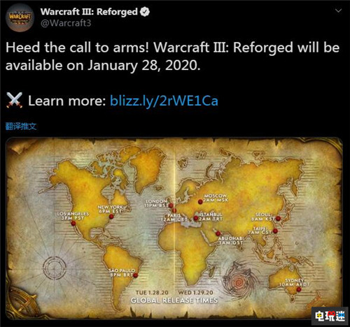 傳統(tǒng)藝能 暴雪宣布《魔獸爭霸3:重制版》跳票至明年1月末 戰(zhàn)網(wǎng) PC 魔獸爭霸3:重制版 暴雪娛樂 電玩迷資訊 第2張 傳統(tǒng)藝能 暴雪宣布《魔獸爭霸3:重制版》跳票至明年1月末 戰(zhàn)網(wǎng) PC 魔獸爭霸3:重制版 暴雪娛樂 電玩迷資訊 第2張