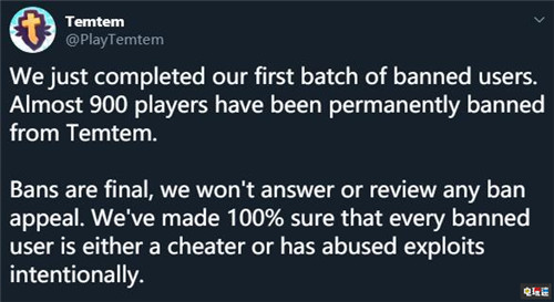 寶可夢風游戲《Temtem》大力永久封禁近900名玩家 寶可夢 Steam Temtem STEAM/Epic 第2張 寶可夢風游戲《Temtem》大力永久封禁近900名玩家 寶可夢 Steam Temtem STEAM/Epic 第2張
