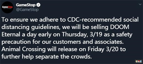 官方偷跑 GameStop提前一天發(fā)售《毀滅戰(zhàn)士：永恒》 PS4 Switch 集合啦！動物森友會 毀滅戰(zhàn)士：永恒 電玩迷資訊  第2張