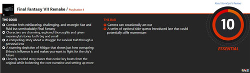 《最終幻想7重制版》MC綜評(píng)87 冷飯真香 MC評(píng)分 FF7 蒂法 愛(ài)麗絲 克勞德 最終幻想7重制版 電玩迷資訊  第6張