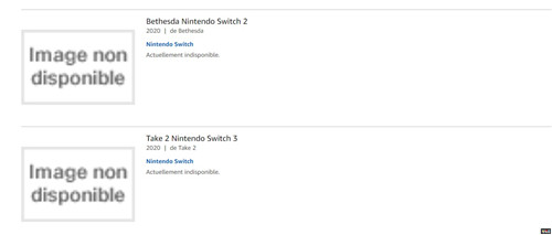 法國(guó)亞馬遜泄露多款Switch第三方游戲占位符 第三方 法國(guó)亞馬遜 Switch 任天堂SWITCH  第4張