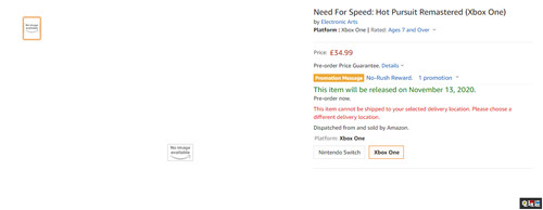 《極品飛車：熱力追蹤》重制版現(xiàn)身英亞 發(fā)售日確定 Switch XboxOne EA 極品飛車：熱力追蹤 電玩迷資訊  第2張