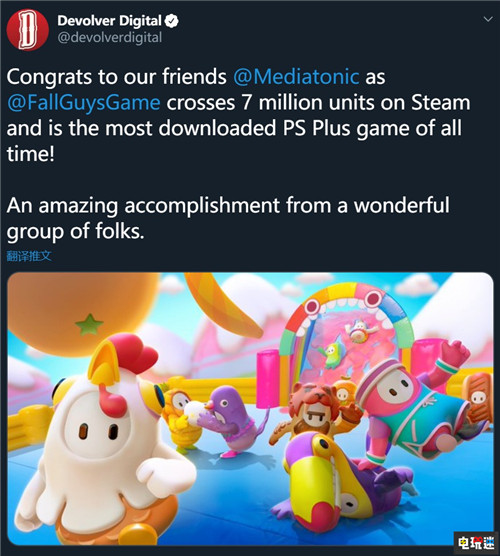 《糖豆人:終極淘汰賽》Steam銷量破700萬套 Steam PS4 游戲銷量 糖豆人:終極淘汰賽 STEAM/Epic 第2張 《糖豆人:終極淘汰賽》Steam銷量破700萬套 Steam PS4 游戲銷量 糖豆人:終極淘汰賽 STEAM/Epic 第2張