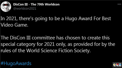科幻藝術(shù)界奧斯卡“雨果獎(jiǎng)”增加電子游戲獎(jiǎng)項(xiàng) 賽博朋克2077 半衰期：愛莉克斯 科幻游戲 雨果獎(jiǎng) 電玩迷資訊  第2張