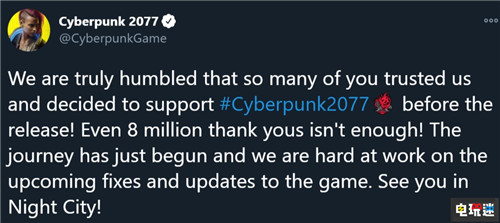 CDPR官方表示正在努力優(yōu)化《賽博朋克2077》 游戲優(yōu)化 CDPR 賽博朋克2077 電玩迷資訊  第2張