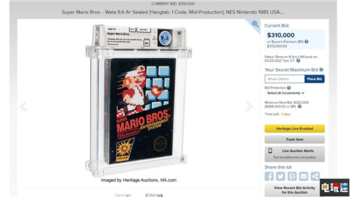 NES《超級(jí)馬里奧兄弟》卡帶31萬(wàn)美元起拍 或?qū)⒋蚱剖詹丶o(jì)錄 游戲收藏 超級(jí)瑪麗 NES 超級(jí)馬里奧兄弟 任天堂SWITCH  第1張