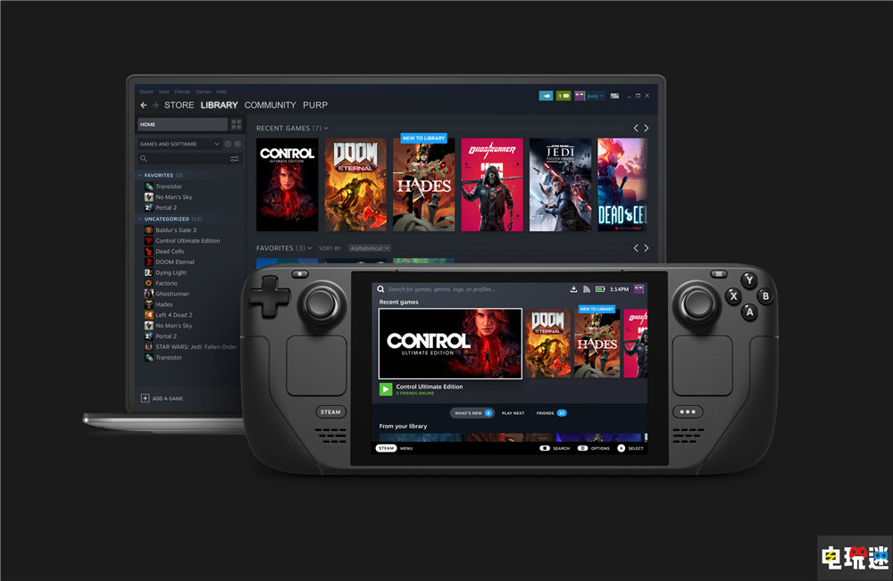 V社表示Steam Deck掌機能運行Steam平臺目前所有游戲 掌機 游戲硬件 Steam Deck Valve Steam STEAM/Epic  第1張