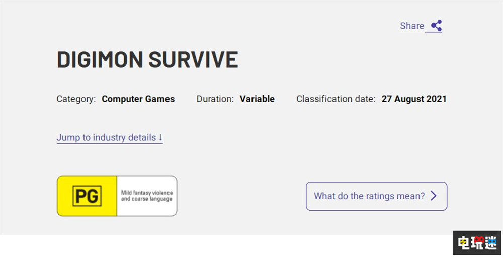 《數(shù)碼寶貝 生存》沒涼 澳洲評級公開15+ 2021年發(fā)售 東映 萬代南夢宮 游戲評級 數(shù)碼寶貝：生存 數(shù)碼寶貝 生存 電玩迷資訊  第2張