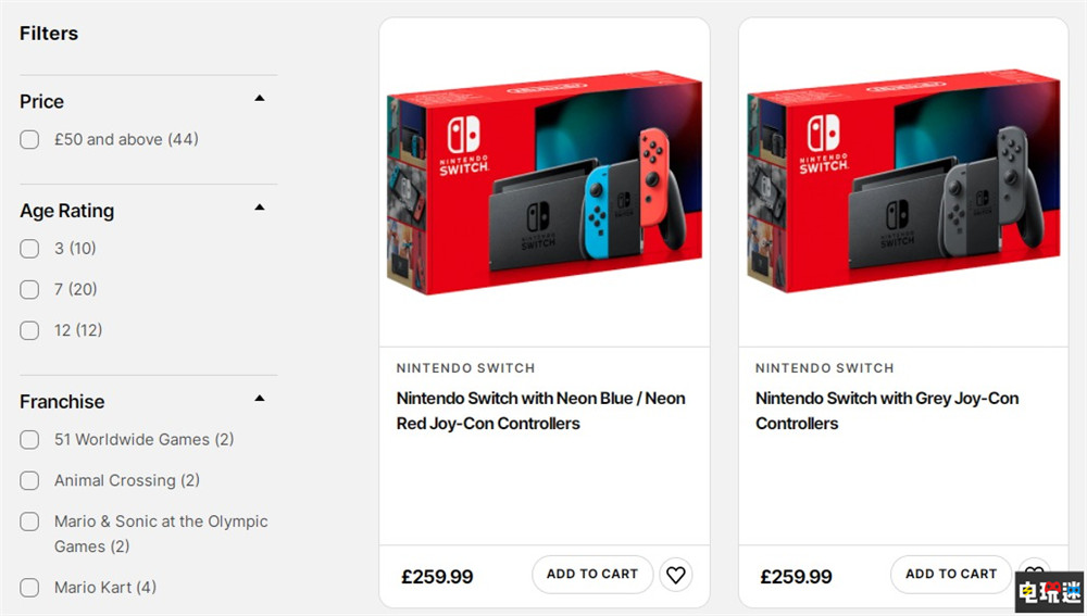 任天堂歐洲宣布舊型號(hào)Switch降價(jià)20英鎊 掌機(jī) 游戲主機(jī) Switch OLED Switch 任天堂 任天堂SWITCH 第2張 任天堂歐洲宣布舊型號(hào)Switch降價(jià)20英鎊 掌機(jī) 游戲主機(jī) Switch OLED Switch 任天堂 任天堂SWITCH 第2張