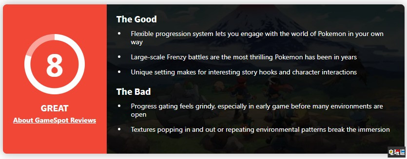 《寶可夢傳說 阿爾宙斯》MC評分:86分 改革良好但技術(shù)力不足 Switch 評分 Metacritic GameFreak 寶可夢傳說 阿爾宙斯 STEAM/Epic 第6張 《寶可夢傳說 阿爾宙斯》MC評分:86分 改革良好但技術(shù)力不足 Switch 評分 Metacritic GameFreak 寶可夢傳說 阿爾宙斯 STEAM/Epic 第6張