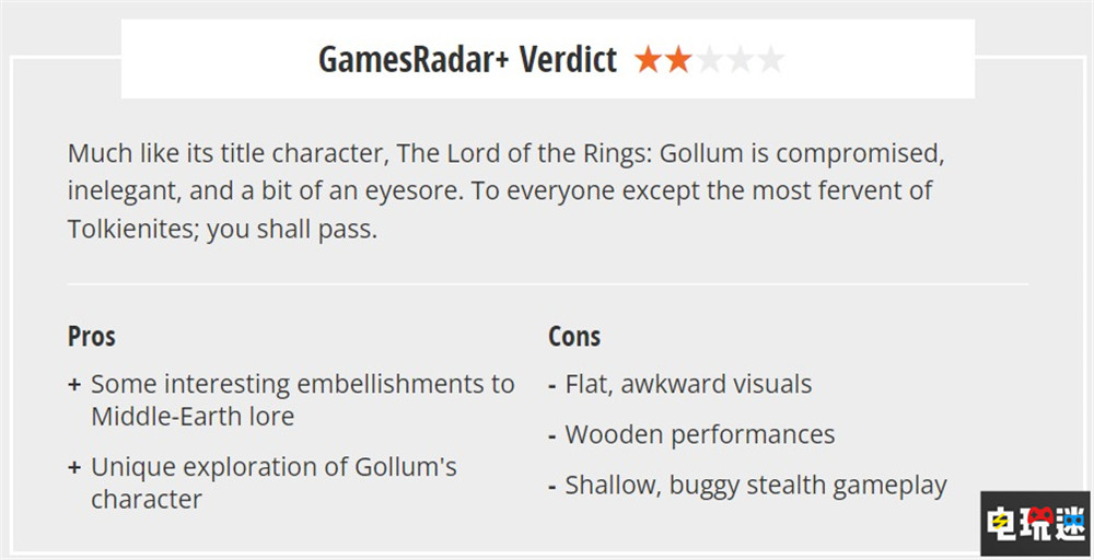 《魔戒：咕?！稭TC只有38分：咕嚕不是問(wèn)題 游戲是問(wèn)題 潛行游戲 單機(jī)游戲 指環(huán)王 中土世界 魔戒：咕嚕 電玩迷資訊  第3張