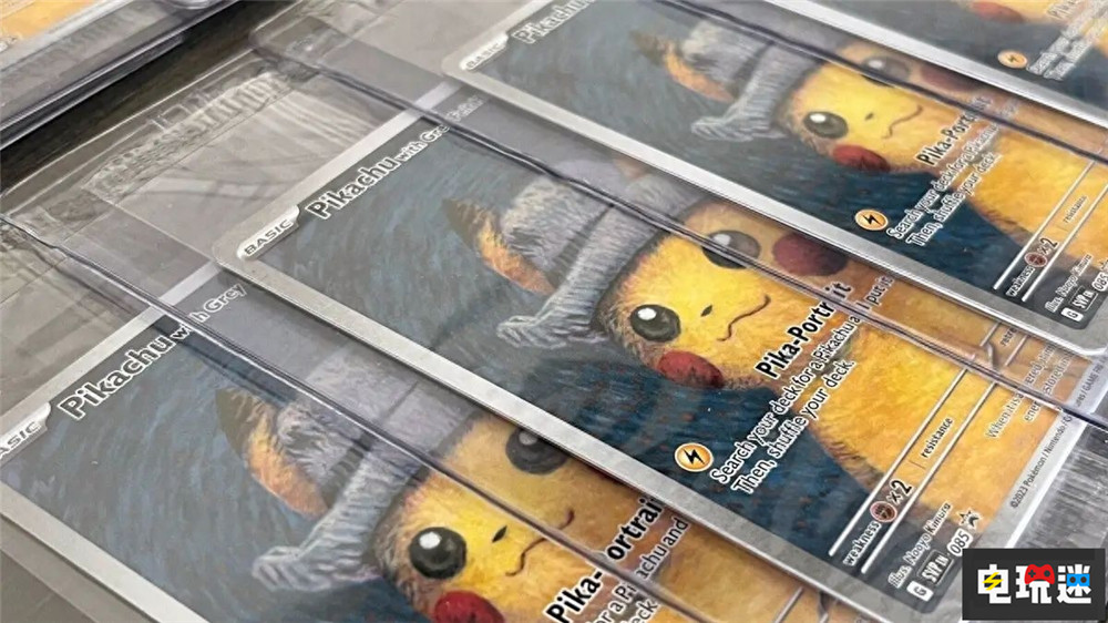 寶可夢聯(lián)動梵高的活動麻煩不斷 玩家反映花了30美元卻被砍單 戴著灰色氈帽的皮卡丘 梵高 PTCG 寶可夢卡牌 任天堂SWITCH  第1張