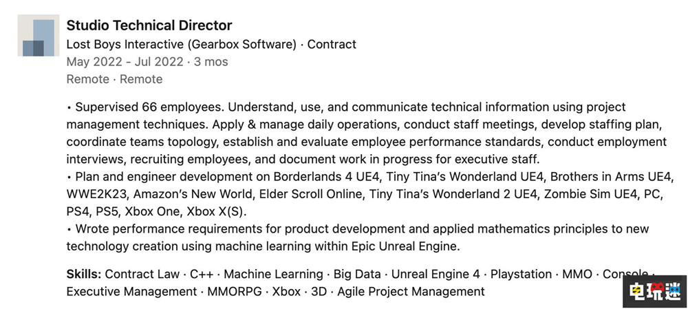 開發(fā)者領(lǐng)英透露《無主之地4》與《小緹娜2》都在路上了 刷刷刷游戲 Gearbox 小緹娜的奇幻之地2 無主之地4 電玩迷資訊  第3張