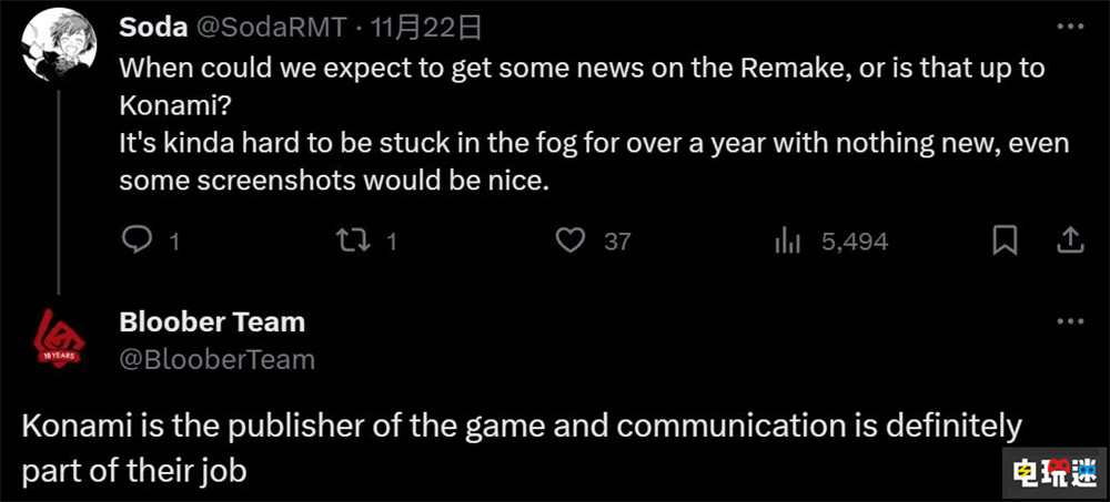 《寂靜嶺2重制版》開發(fā)商稱游戲新消息要問科樂美 Bloober Team 恐怖游戲 科樂美 寂靜嶺2重制版 電玩迷資訊  第2張