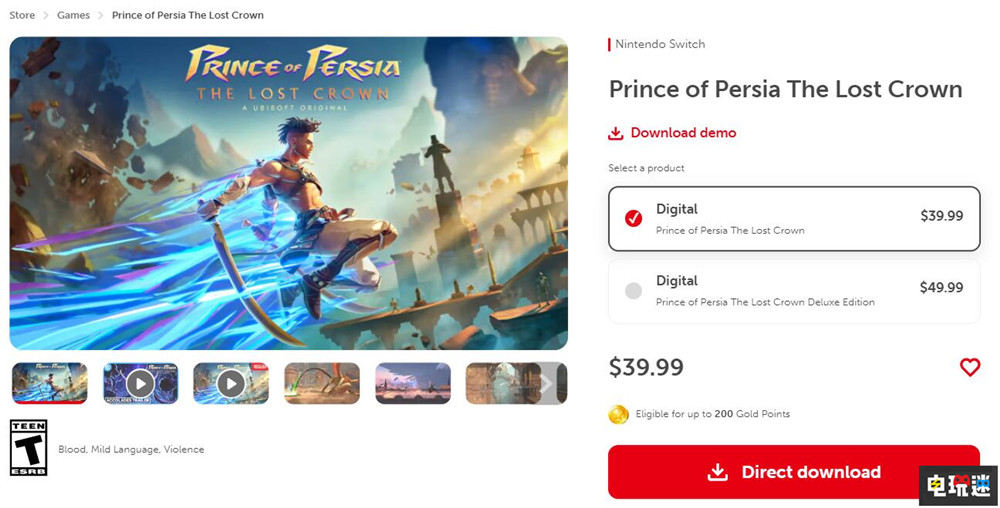 育碧傳統(tǒng)：《波斯王子：失落的王冠》永降10美元 Steam甚至還沒(méi)出 游戲降價(jià) 育碧 失落的王冠 波斯王子 電玩迷資訊  第3張