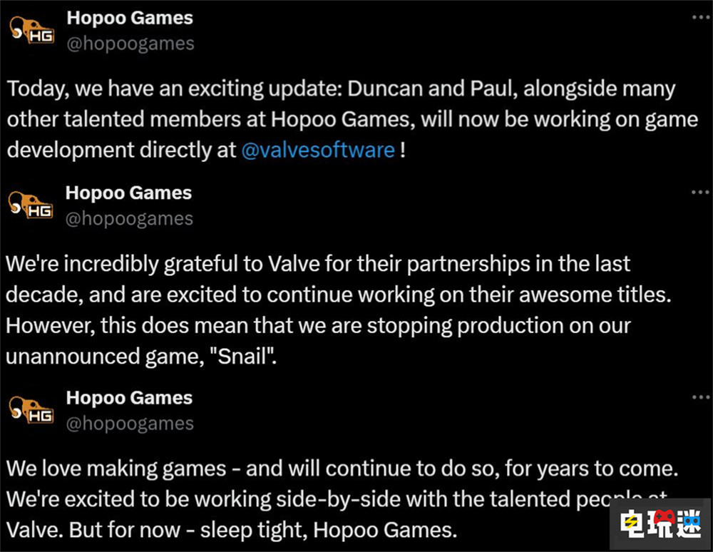 《雨中冒險(xiǎn)》開發(fā)商集體為Valve打工 新作“Snail”被取消 Steam Snail Valve 雨中冒險(xiǎn) STEAM/Epic 第3張 《雨中冒險(xiǎn)》開發(fā)商集體為Valve打工 新作“Snail”被取消 Steam Snail Valve 雨中冒險(xiǎn) STEAM/Epic 第3張