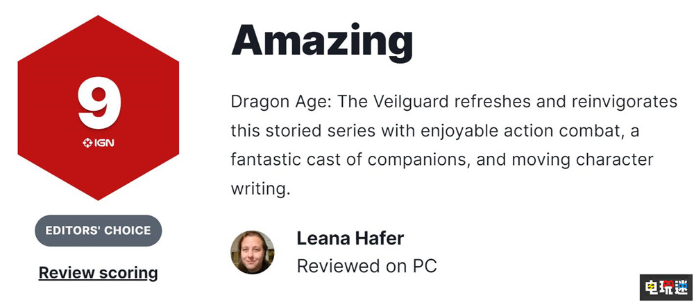 《龍騰世紀(jì)：影障守護(hù)者》MTC評分解鎖：三平臺平均85分 游戲評分 RPG BioWare EA 影障守護(hù)者 龍騰世紀(jì) 電玩迷資訊  第3張