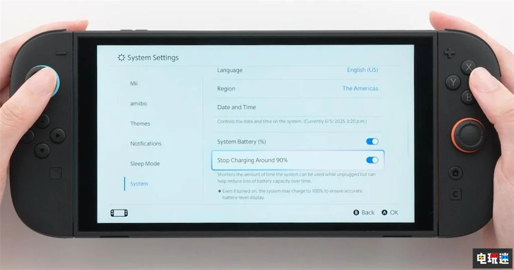 Switch 2將包含90%停止充電與“防熊孩子”鎖屏碼功能 掌機(jī) NS2 Switch2 任天堂 任天堂SWITCH  第2張