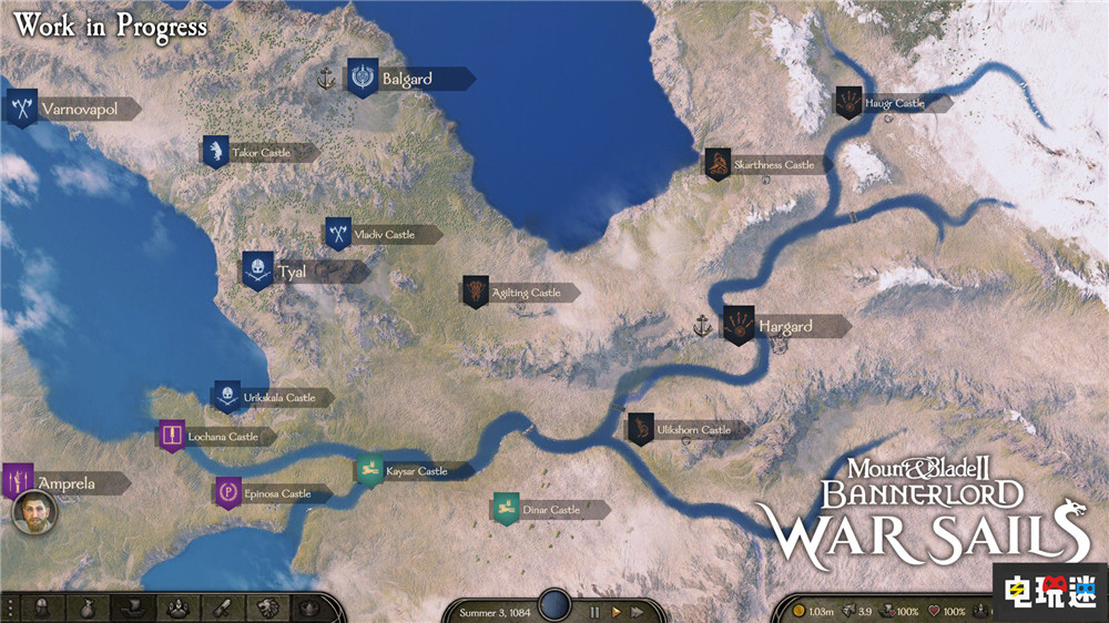 《騎馬與砍殺2：霸主》海戰(zhàn)DLC將拓寬原有內(nèi)陸河流航船 戰(zhàn)帆 海戰(zhàn)DLC 騎馬與砍殺2：霸主 電玩迷資訊  第3張